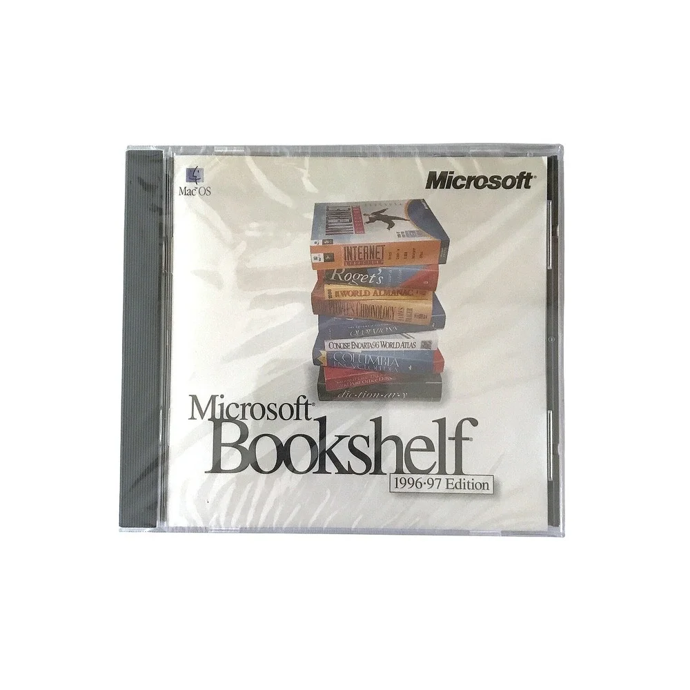 Microsoft Bookshelf 1996-97 Edition Mac OS Vintage Software Sealed CD-ROM